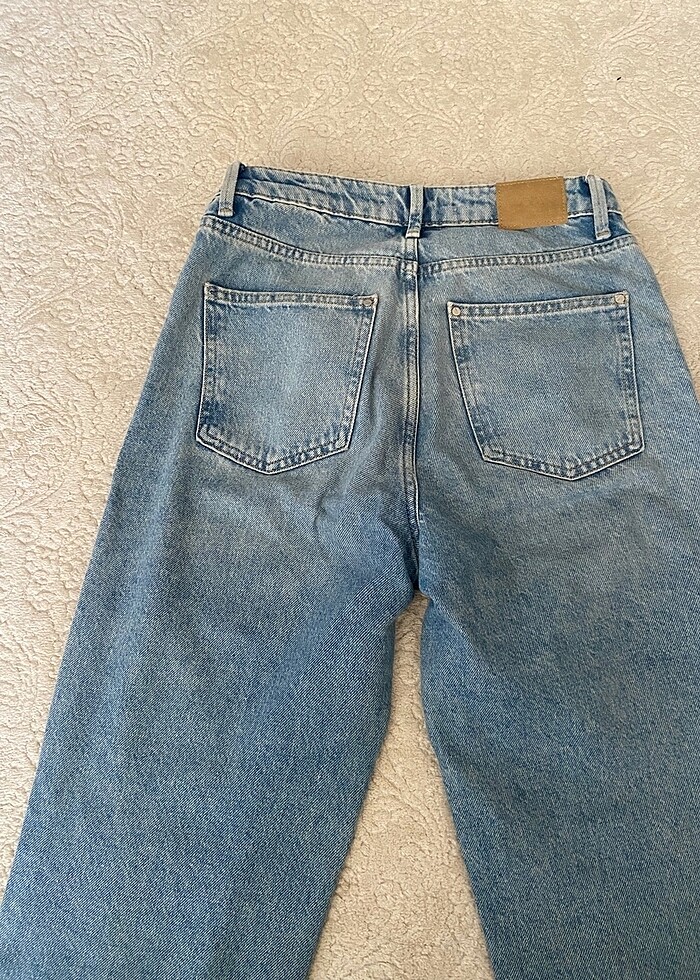 Zara yüksel bel straight fit jean - Görsel 5