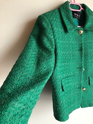 m Beden yeşil Renk Tüvit ceket