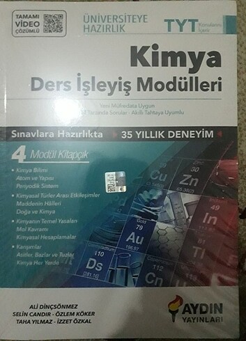 Tyt kimya aydın yayınları