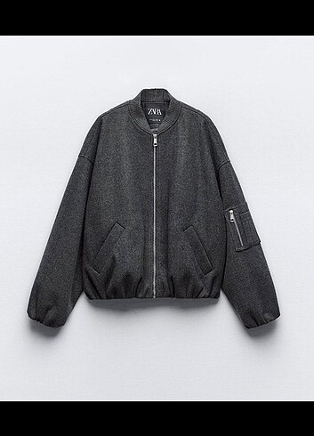 Zara antrasit bomber ceket 