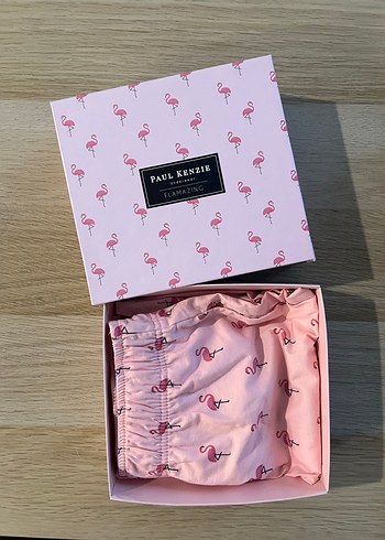 Paul Kenzie Pembe Flamingo Baskılı Ev Şortu (Erkek) - Görsel 3