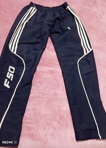 Lacivert Nakışlı Fermuarlı Erkek Eşofman Altı - Görsel 2