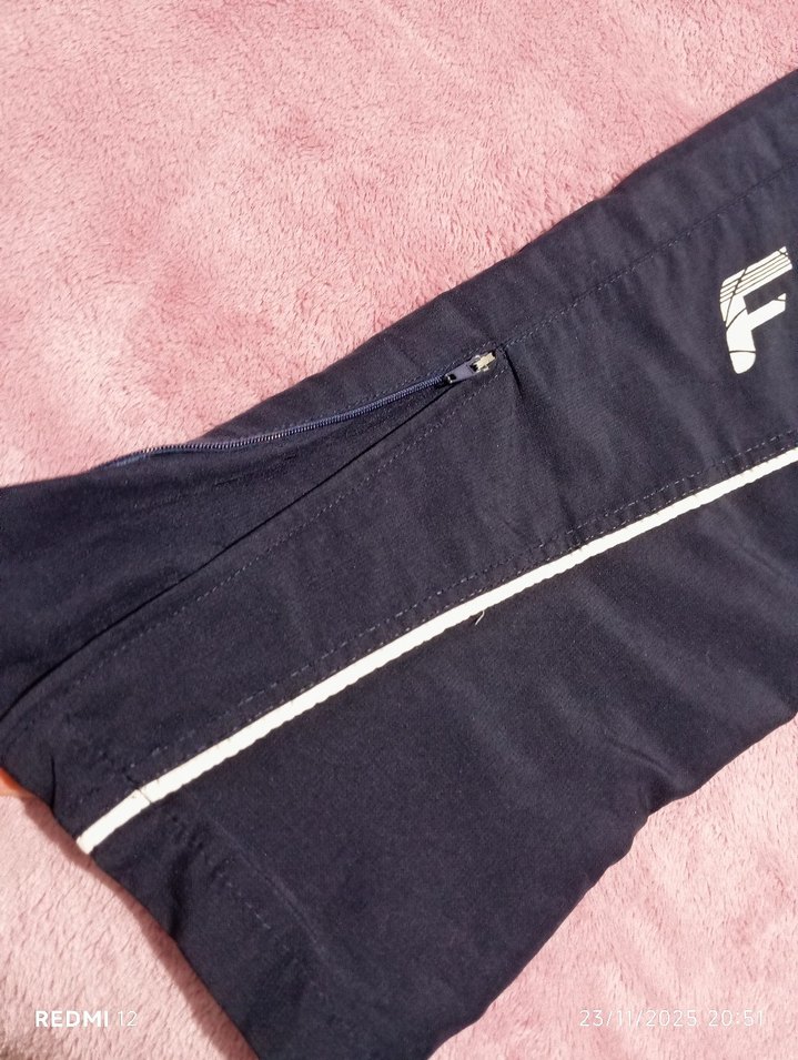 Lacivert Nakışlı Fermuarlı Erkek Eşofman Altı - Görsel 5