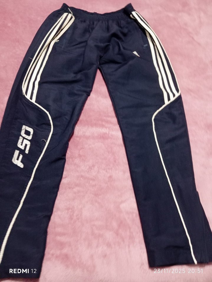 Lacivert Nakışlı Fermuarlı Erkek Eşofman Altı - Görsel 2