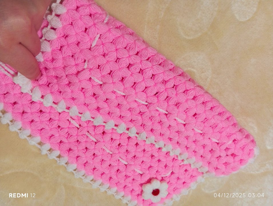 Pembe El Yapımı Banyo Süngeri - Görsel 3