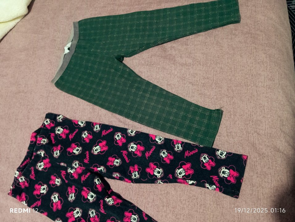 Kız Çocuk Çok Renkli Triko Tayt - Görsel 5