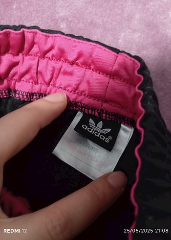 7 Yaş Beden Adidas Kız Çocuk Siyah-Pembe Sweatshirt ve Eşofman Takımı