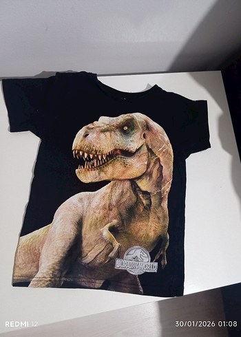 Jurassic World Baskılı Erkek Çocuk Tişörtü - Görsel 2