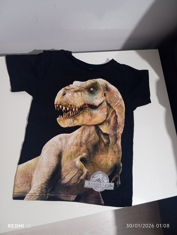 Jurassic World Baskılı Erkek Çocuk Tişörtü - Görsel 2