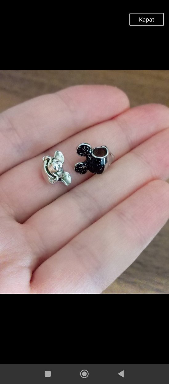 Gri Minimalist mckey charmlar - Görsel 2