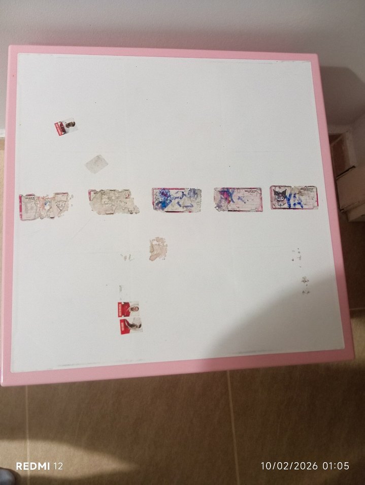 Pastel Pembe Çocuk Masası - Görsel 4