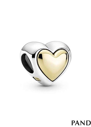 Altin kalp charm