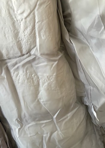 Kadın Bej Uzun Rahat Kış Montu - Görsel 8