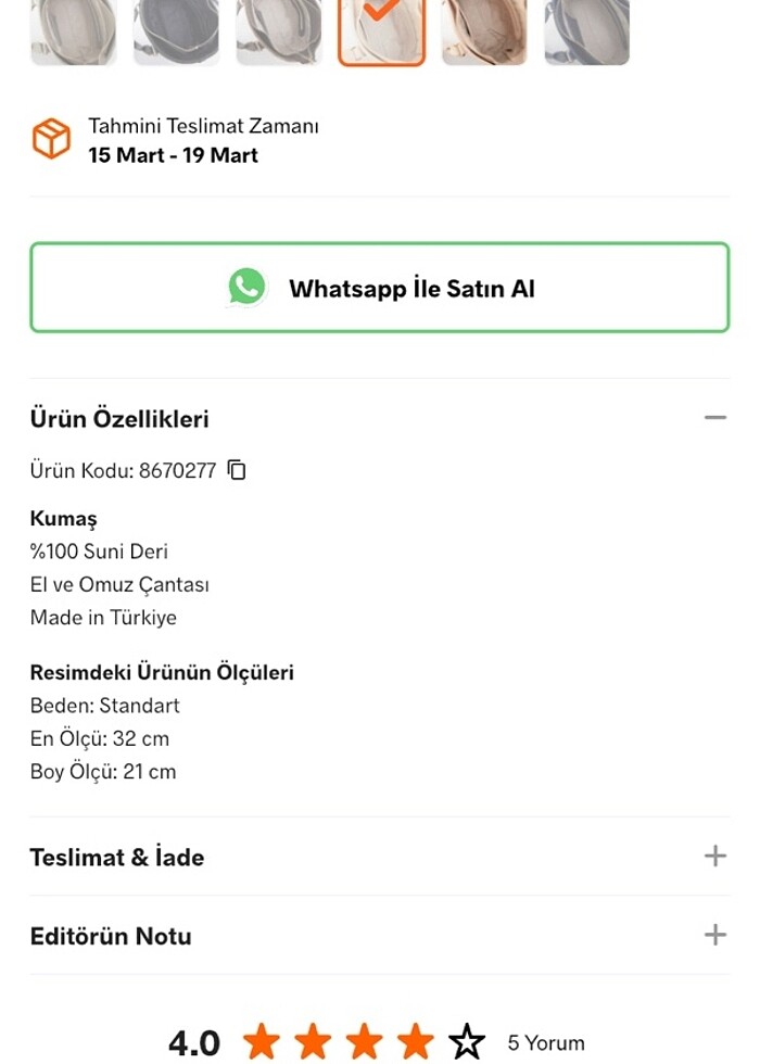 Kol çantası - Görsel 4