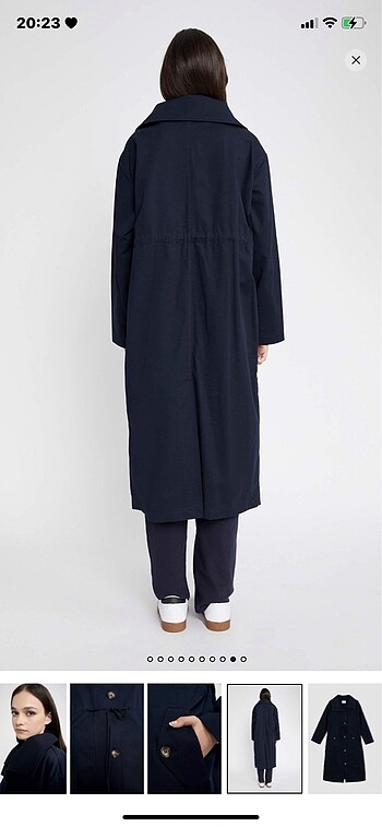 Uzun trençkot - Görsel 3