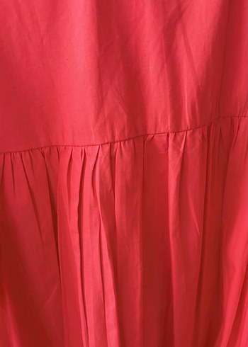 Kırmızı Düğmeli Kadın tunik gömlek - Görsel 3