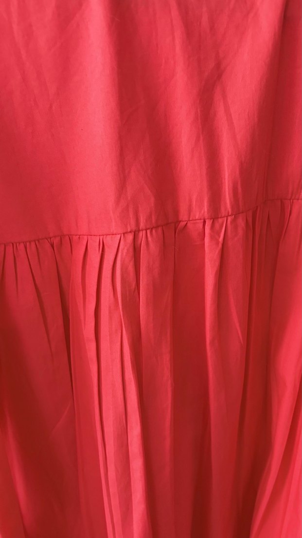 Kırmızı Düğmeli Kadın tunik gömlek - Görsel 3