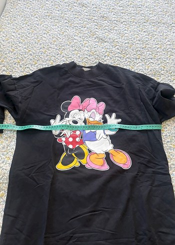 Düğmeli Siyah Midi Sweatshirt - Görsel 4