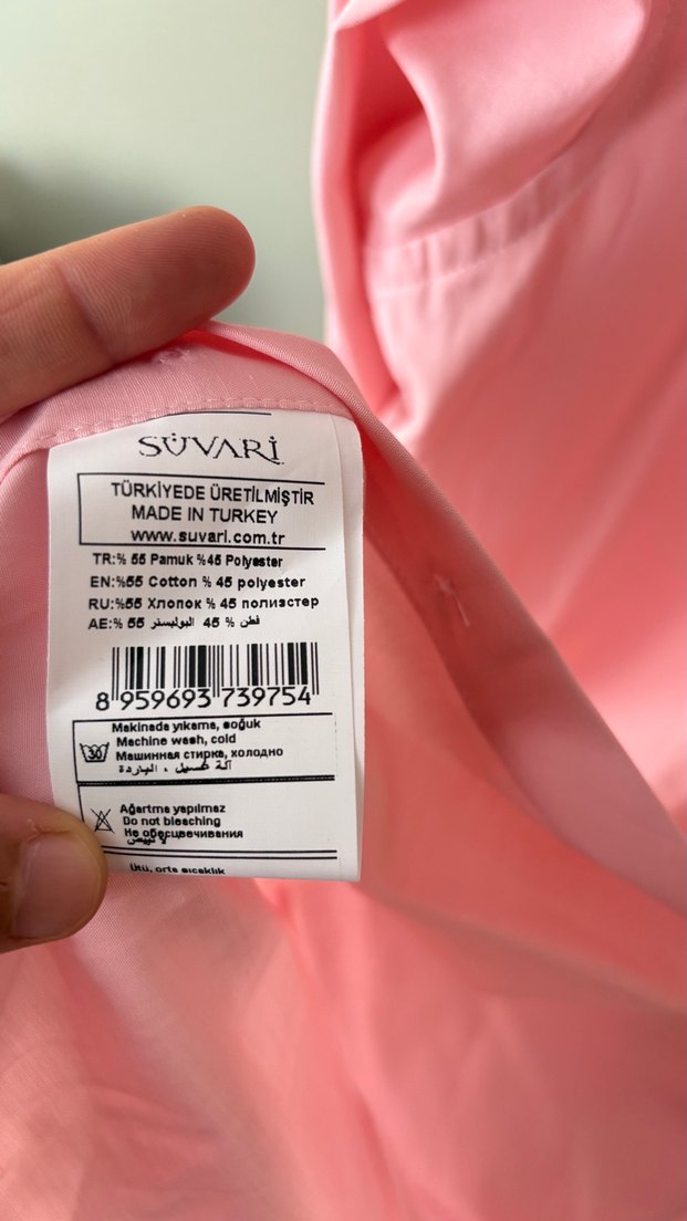 Pembe Keten Erkek Gömlek, Uzun Kol, Regular Fit - Görsel 3