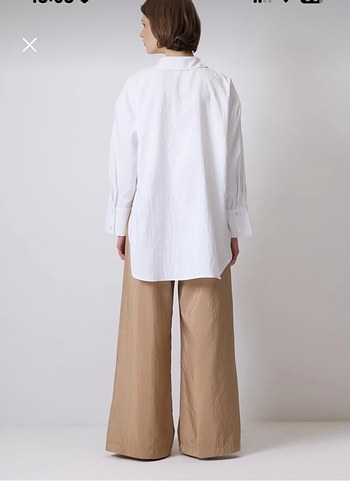 Beyaz salaş tunik - Görsel 2