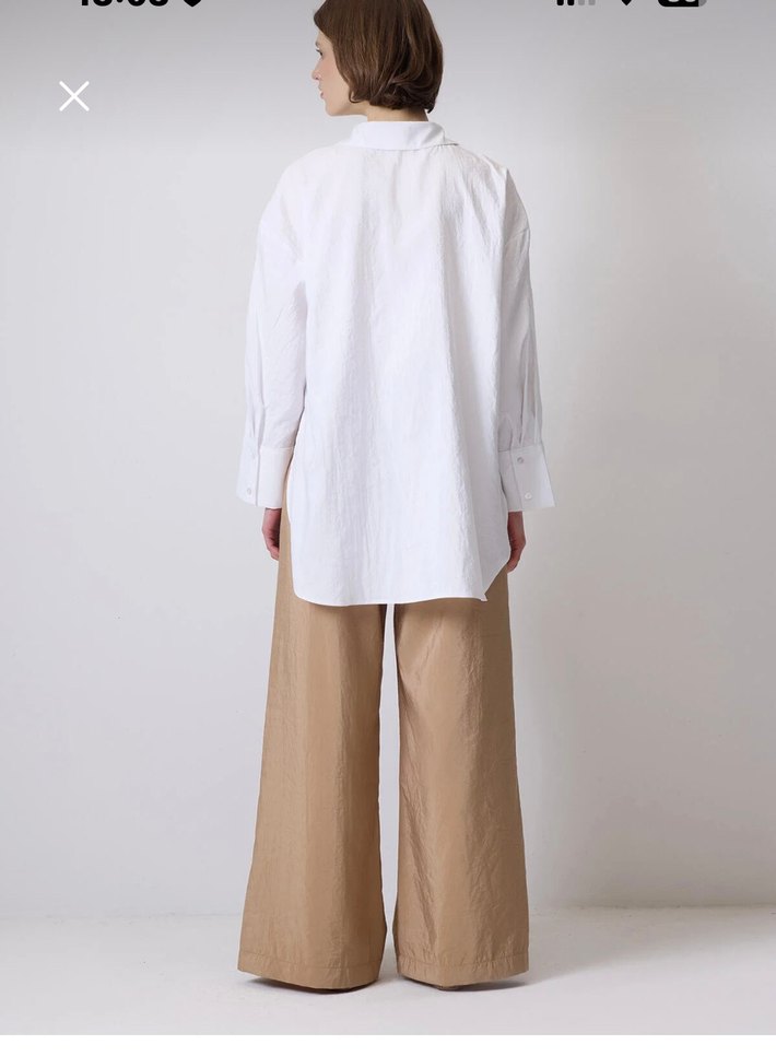 Beyaz salaş tunik - Görsel 2