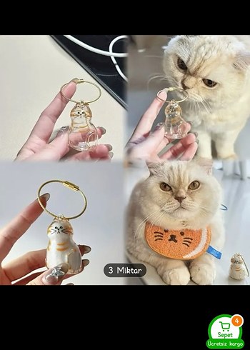 Parlak Altın Kedi Tüyü Saklama Kolyesi - Görsel 5