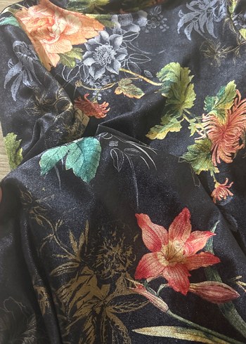 Çiçek Desenli Midi Bohem Kadın Kimono - Görsel 3