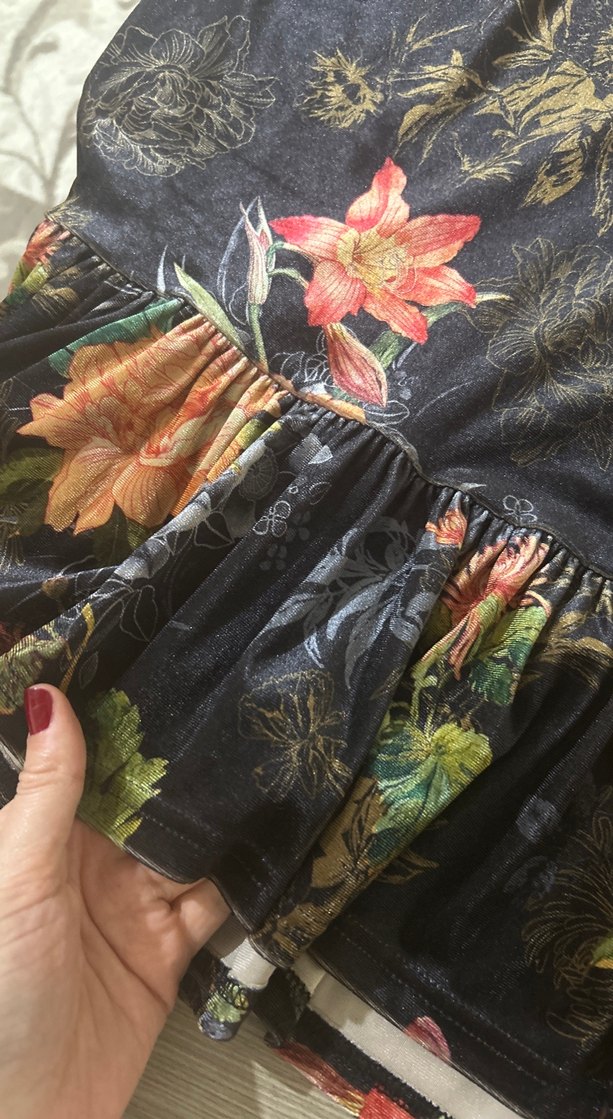 Çiçek Desenli Midi Bohem Kadın Kimono - Görsel 4