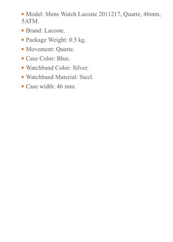 Lacoste gümüş Renk Erkek Kol Saati - Görsel 4