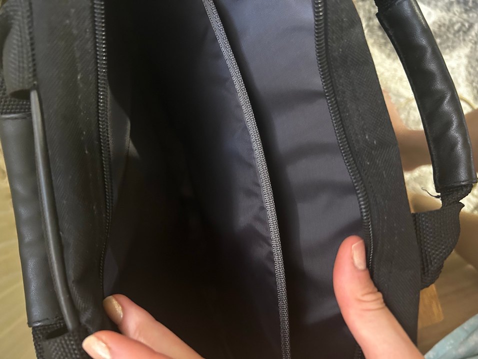 Siyah Laptop Çantası, Fermuarlı, Ofis - Görsel 4