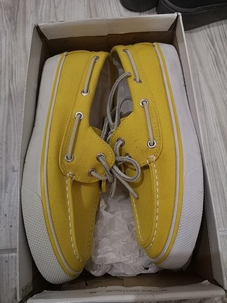 36 Beden sarı Renk sperry ayakkabı 