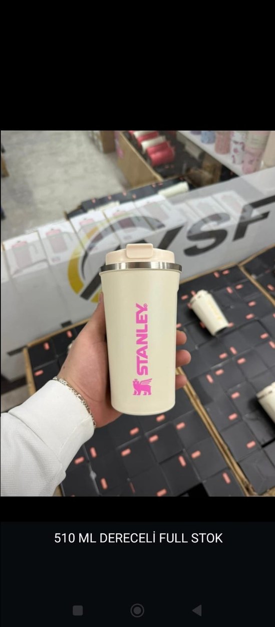 Beyaz Stanley Termos Şişe - Görsel 2