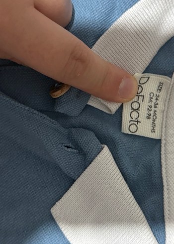 Düğmeli Kısa Kollu Erkek Bebek Body - Görsel 3