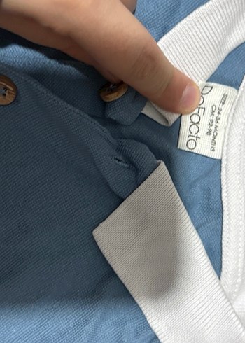 Düğmeli Kısa Kollu Erkek Bebek Body - Görsel 2