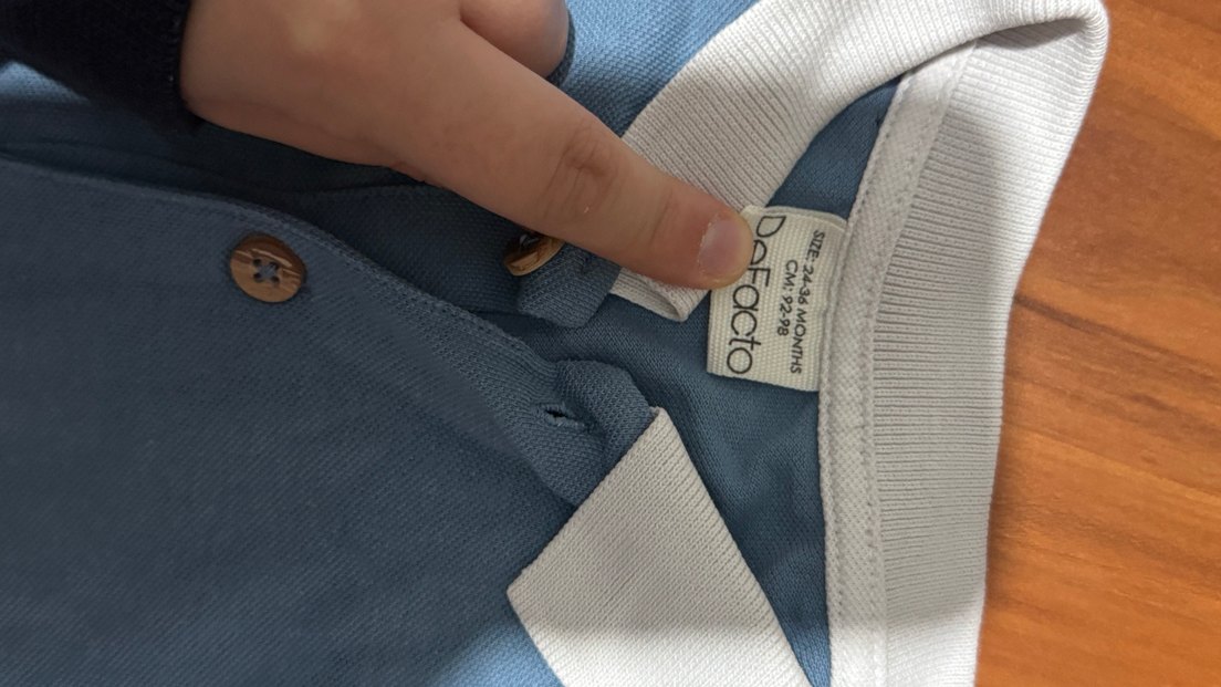 Düğmeli Kısa Kollu Erkek Bebek Body - Görsel 3