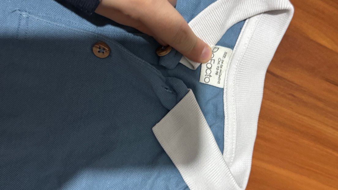 Düğmeli Kısa Kollu Erkek Bebek Body - Görsel 2