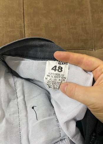 Gri Erkek Kot Pantolon - Görsel 3