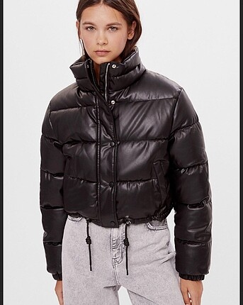Bershka Suni Deri Mont