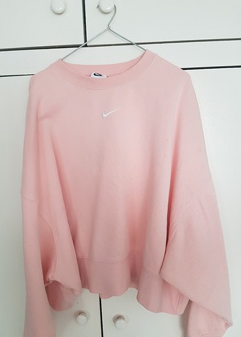 Nike Pembe Oversize Kadın Sweatshirt