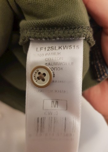 Yeşil Düğmeli Polo Yaka Erkek Tişört - Görsel 3