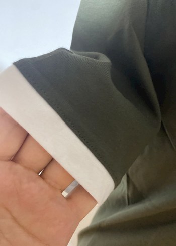 m Beden yeşil Renk Haki Renkli Kadın Baskılı Tişört chanel