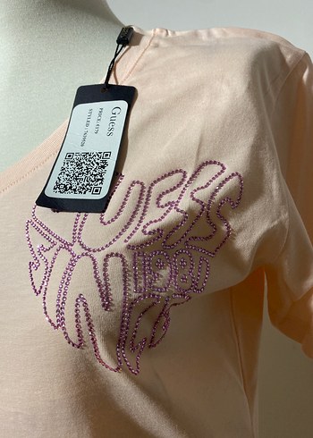 Guess Pembe Mini Kadın Tişört