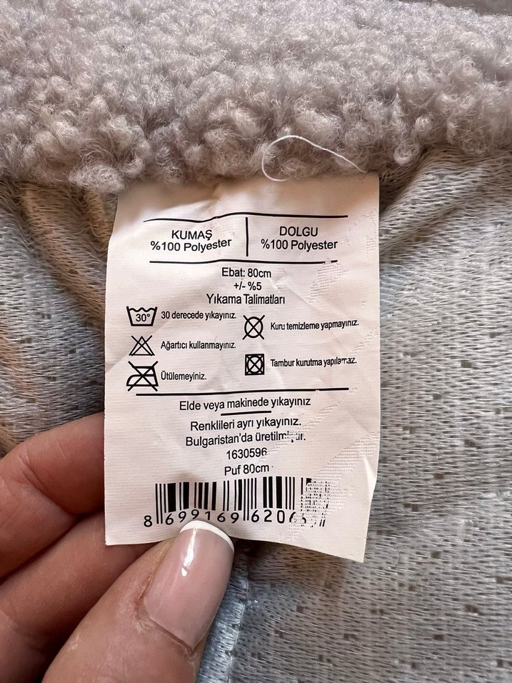 Bej ve Gri Yuvarlak Yastıklar - Görsel 4