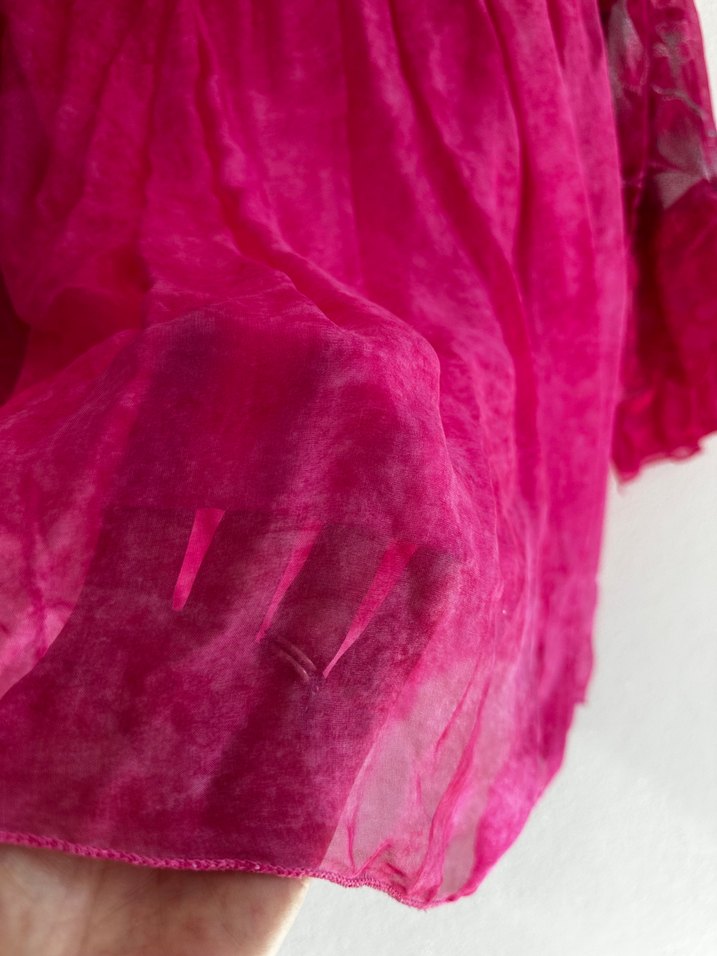 Dantel Detaylı Pembe bluz - Görsel 4