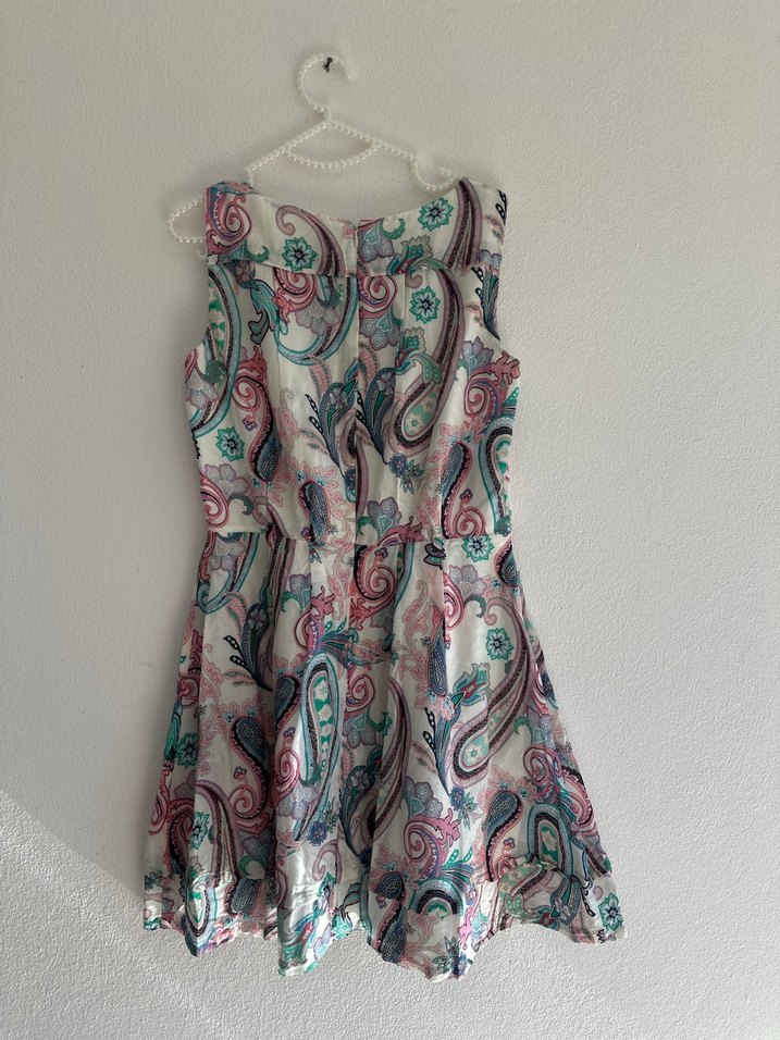 Bohem Desenli Dantel Elbise - Görsel 3