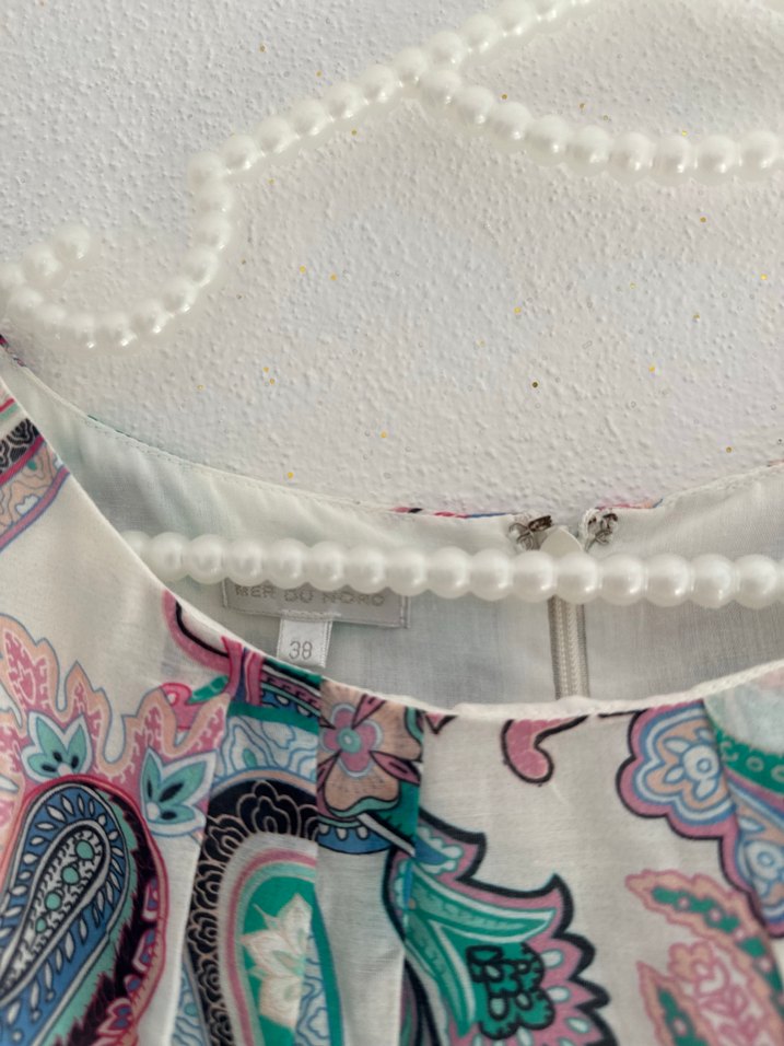 Bohem Desenli Dantel Elbise - Görsel 2