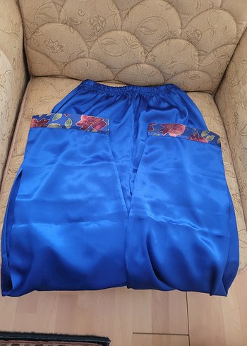 Saten görünümlü vintage pijama takımı doremi - Görsel 7