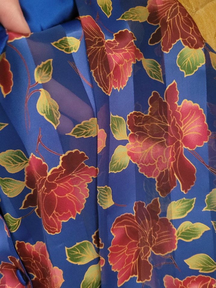 Saten görünümlü vintage pijama takımı doremi - Görsel 4