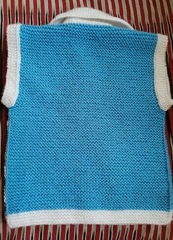 El Örgüsü Bebek Yeleği - Görsel 3