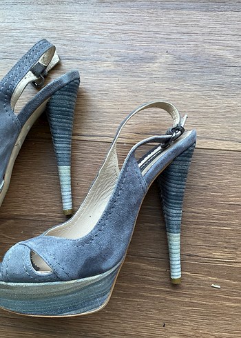 KEMAL TANCA Süet Platform Topuklu Kadın Ayakkabı - Görsel 4